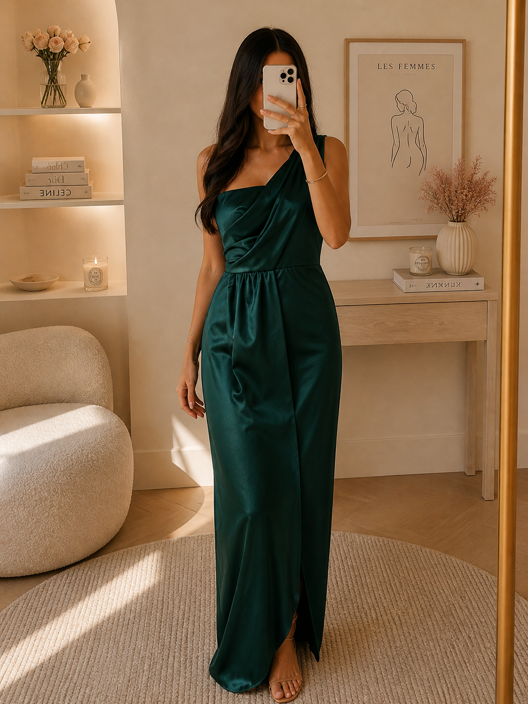 Robe longue verte