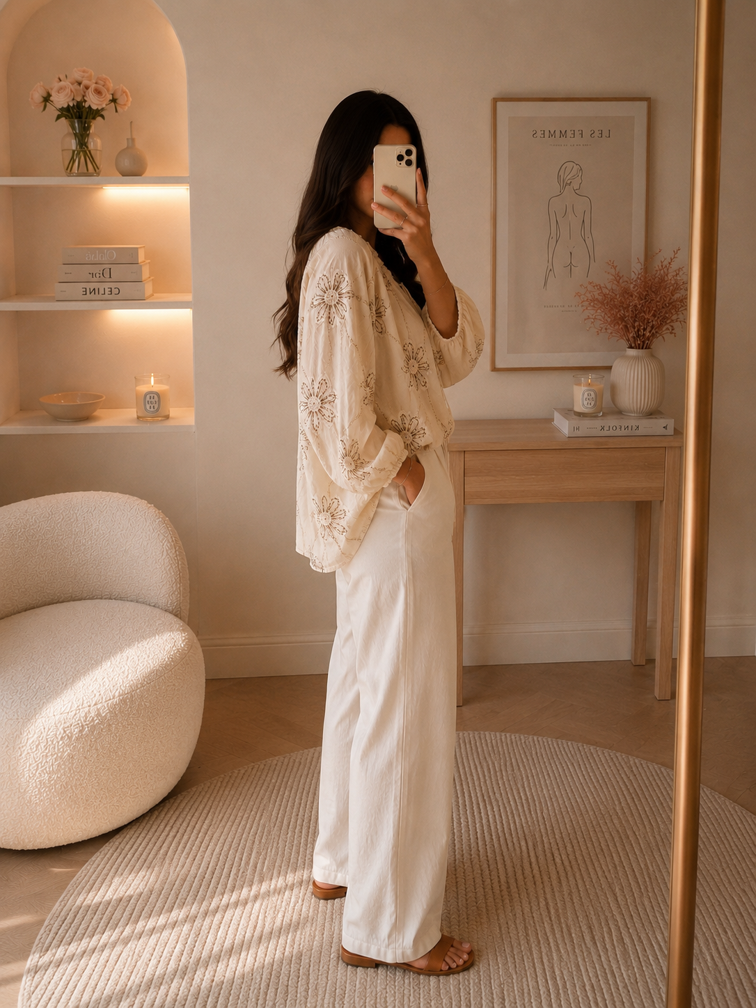 Blouse Florale Brodée