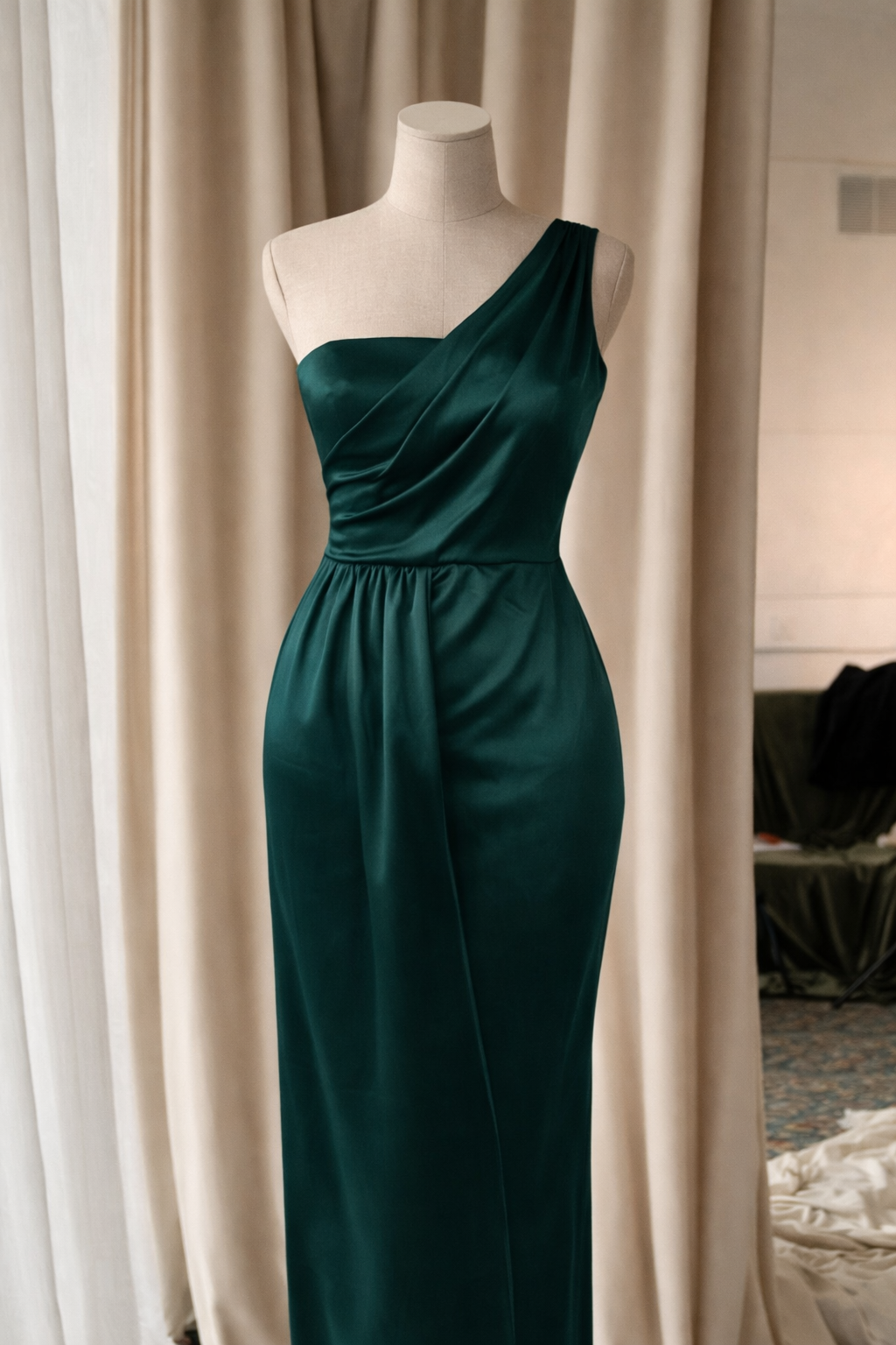 Robe longue verte