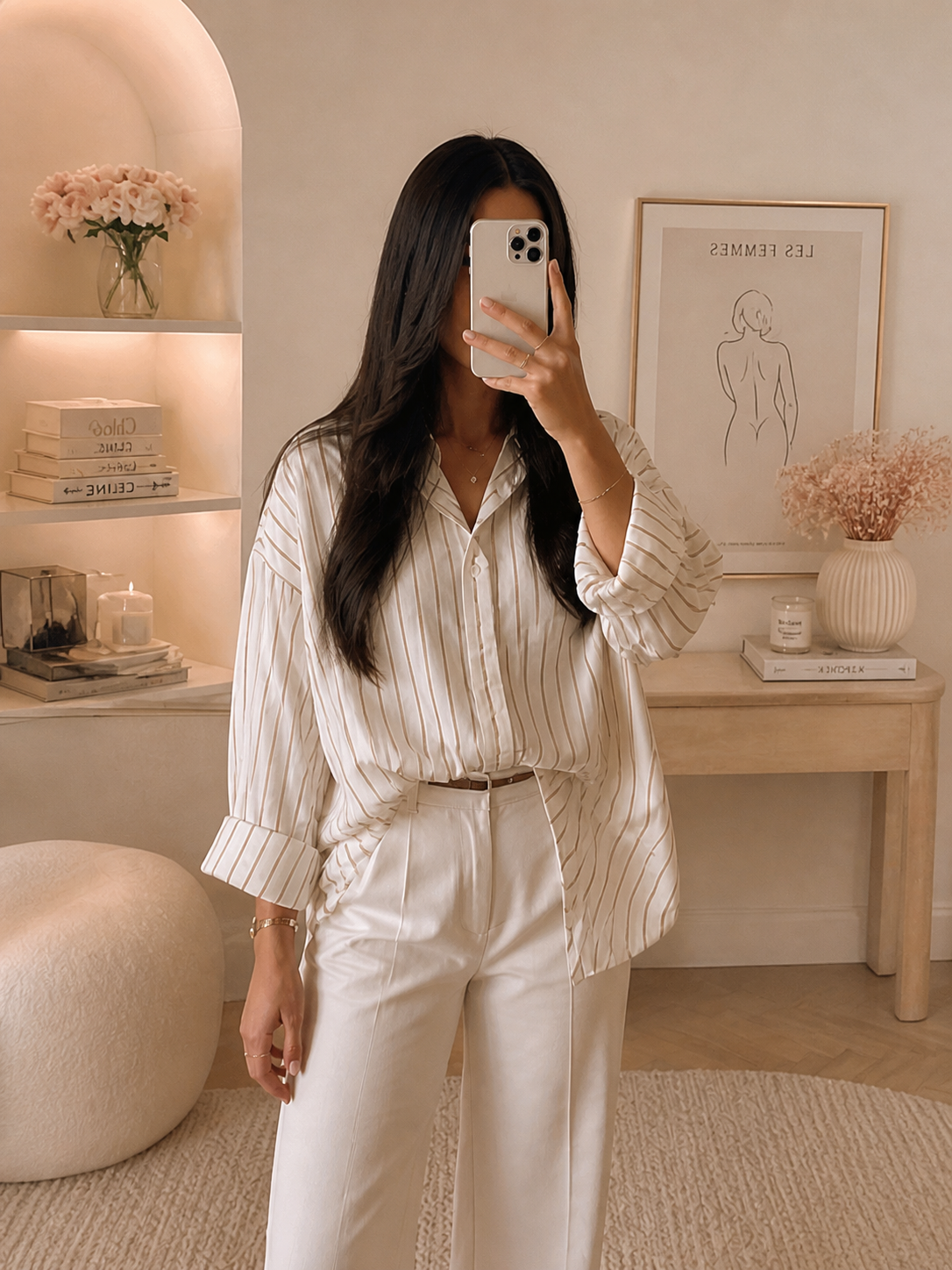 Chemise Oversize Beige