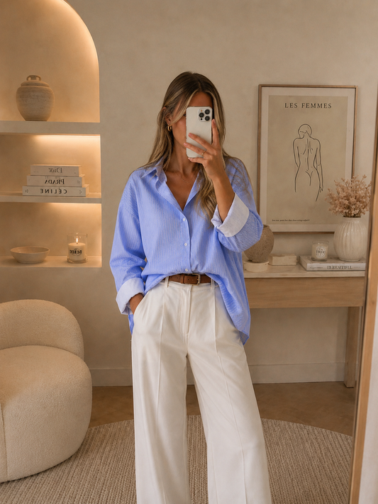 Chemise Oversize Bleue