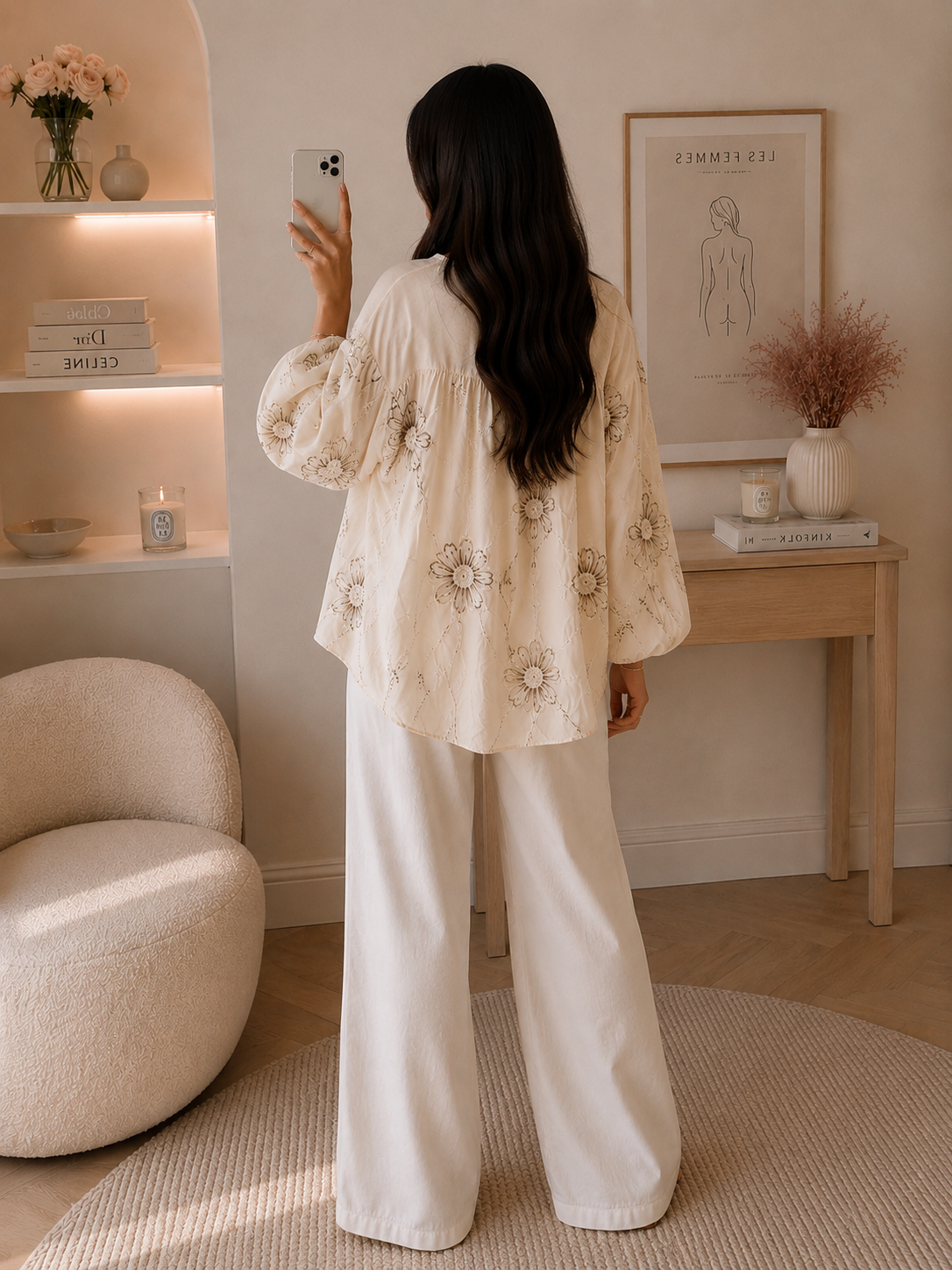 Blouse Florale Brodée