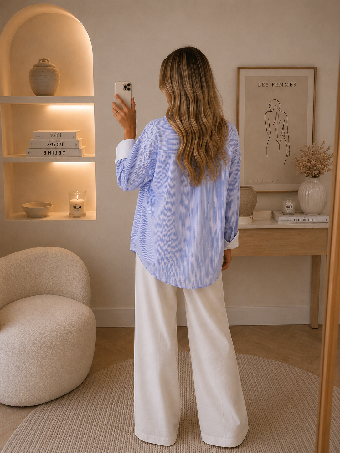 Chemise Oversize Bleue
